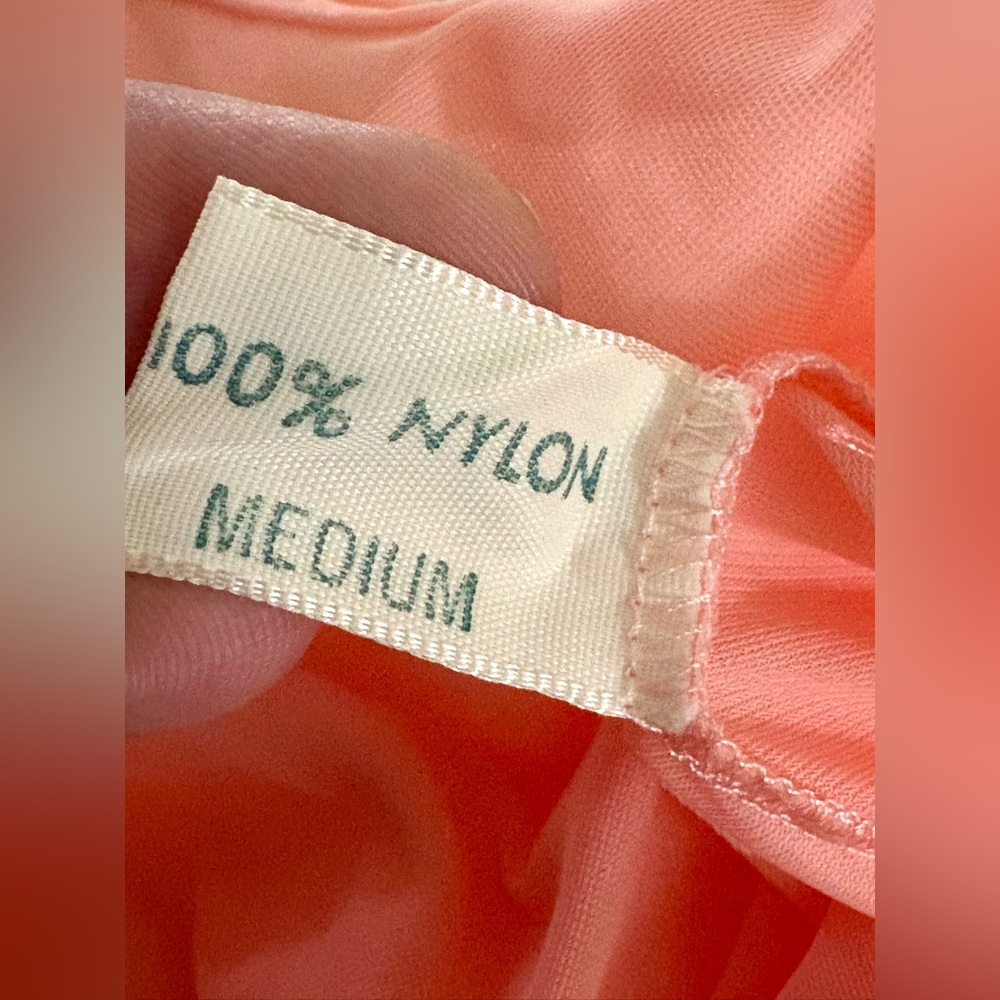 EUC M Pink Lace Vintage Nightgown Set RARE HTF - Picture 13 of 13